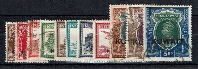 Image of Kuwait SG 36/49 FU British Commonwealth Stamp
